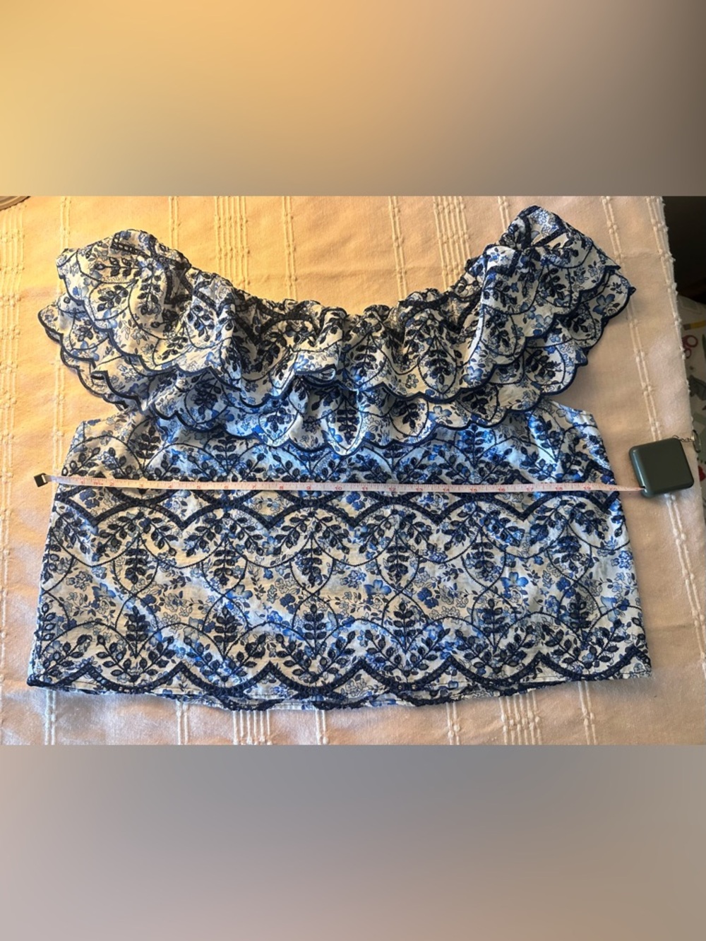 Sézane Leilani Off-Shoulder Blouse 40 (8) - Picture 8 of 11